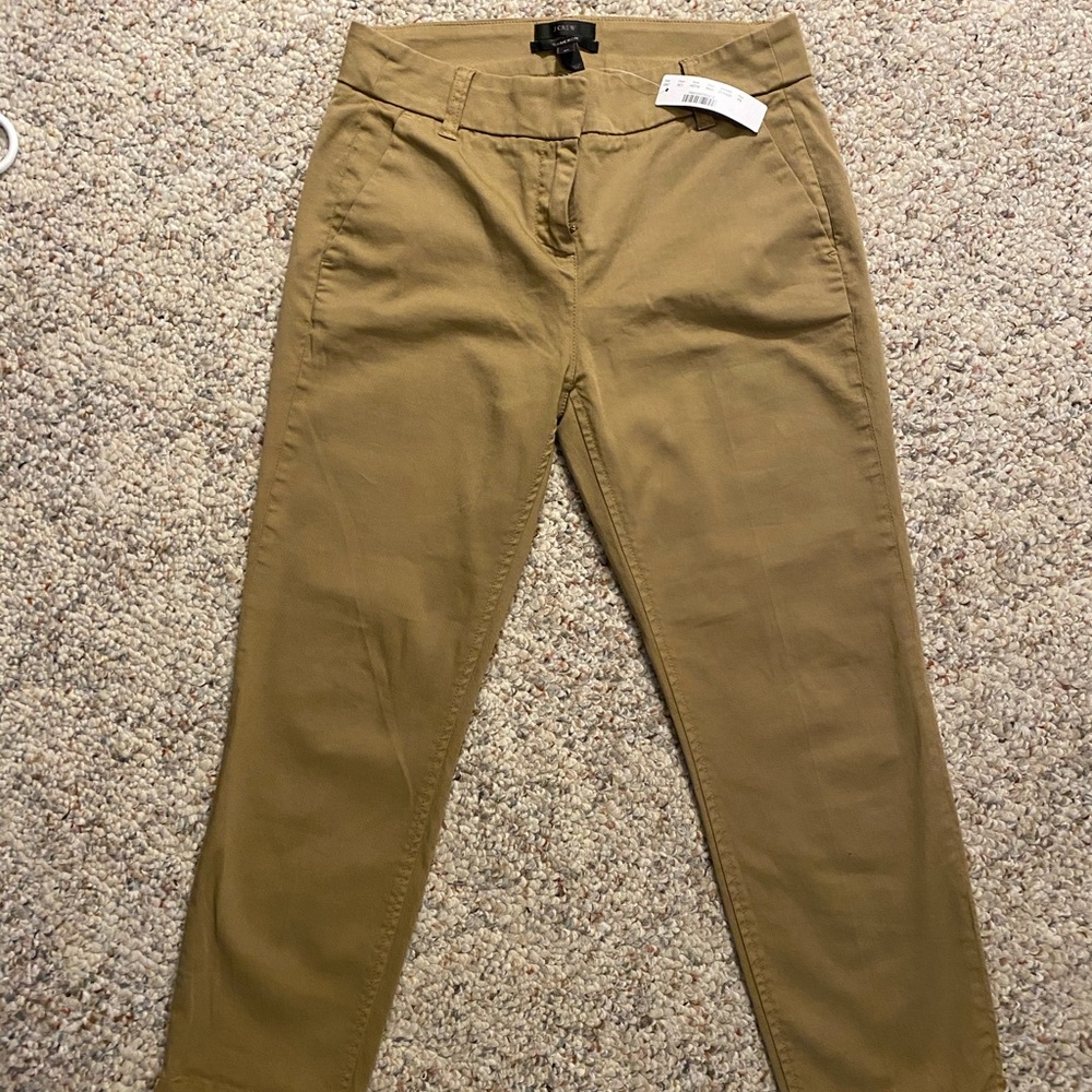 J Crew Cameron pants. Khaki straight leg.